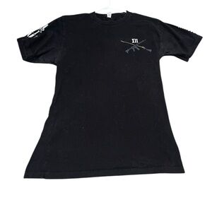 Warrior 12 Black Men's T-Shirt